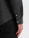 Ombre Clothing Moška jeans srajca z vezeno žepom Ombre Clothing