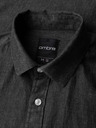 Ombre Clothing Moška jeans srajca z vezeno žepom Ombre Clothing
