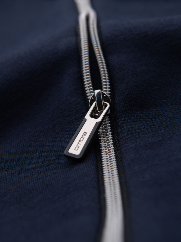 Ombre Clothing Oprana moška jopa z dekorativnim šivom pri izrezu Ombre Clothing