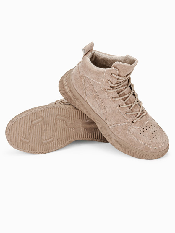 Ombre Clothing Bež moški zimski škornji T380