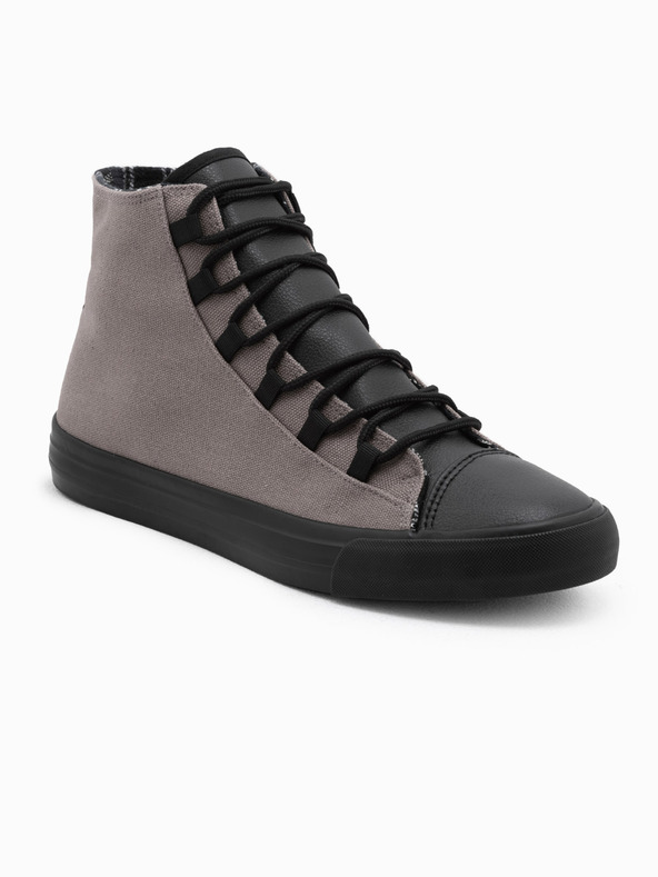 Ombre Clothing Črno-sivi moški športni copati Ombre Clothing T378