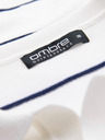 Ombre Clothing Moška polo majica iz viskoze s vodoravnimi črtami Ombre Clothing