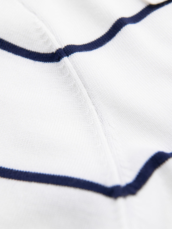 Ombre Clothing Moška polo majica iz viskoze s vodoravnimi črtami Ombre Clothing