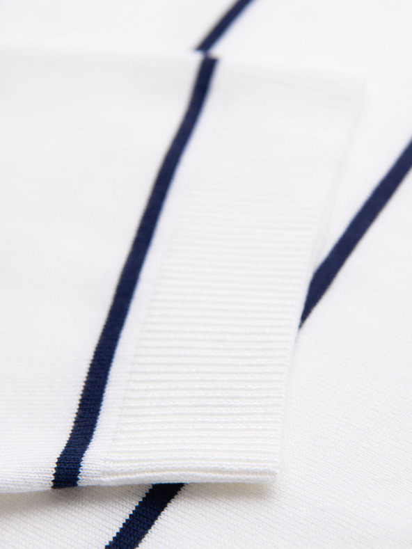 Ombre Clothing Moška polo majica iz viskoze s vodoravnimi črtami Ombre Clothing