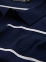 Ombre Clothing Moška polo majica iz viskoze s vodoravnimi črtami Ombre Clothing