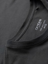 Ombre Clothing Moška klasična bombažna majica BASIC - siva