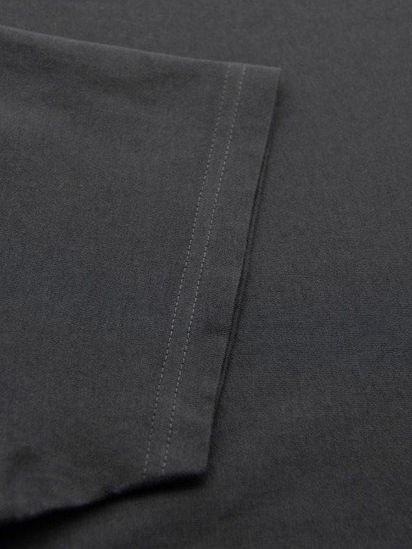 Ombre Clothing Moška klasična bombažna majica BASIC - siva