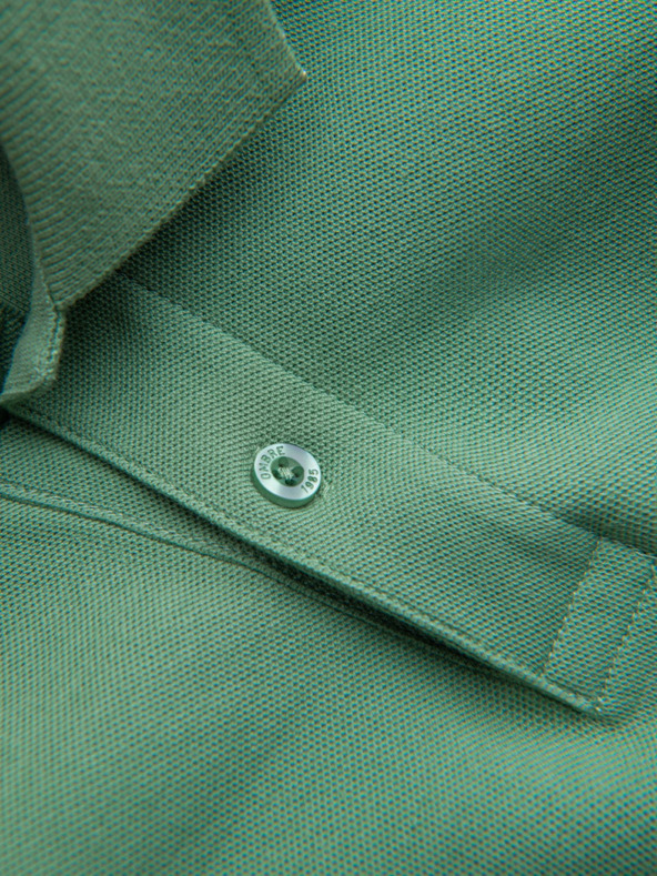 Ombre Clothing Zelena moška osnovna polo majica Ombre Clothing