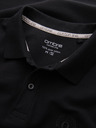 Ombre Clothing Črna moška osnovna polo majica Ombre Clothing