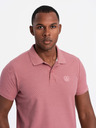 Ombre Clothing Roza moška osnovna polo majica Ombre Clothing