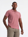 Ombre Clothing Roza moška osnovna polo majica Ombre Clothing