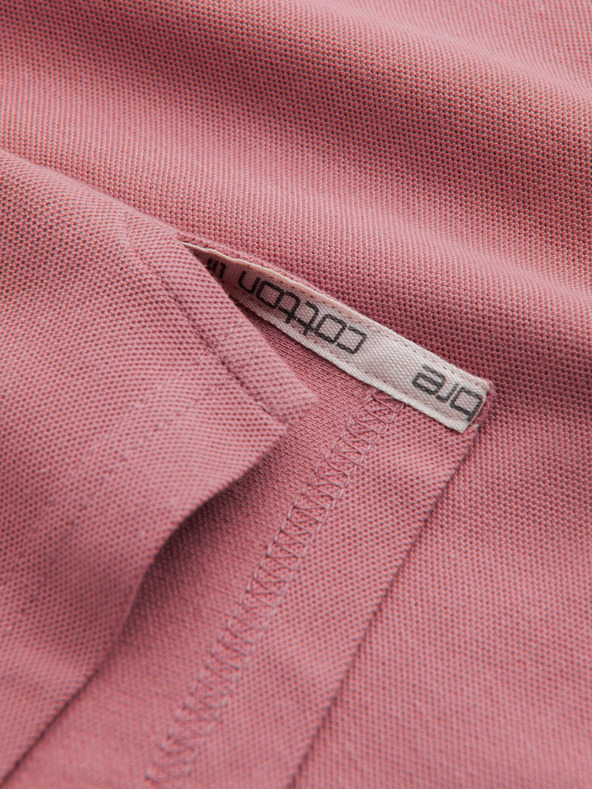 Ombre Clothing Roza moška osnovna polo majica Ombre Clothing