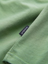 Ombre Clothing Klasična bombažna moška majica BASIC z V-izrezom - zelena V11 OM-TSBS-0145 Ombre Clothing