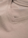 Ombre Clothing Siva moška bombažna majica z osnovnim vratom Ombre Clothing