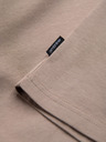 Ombre Clothing Siva moška bombažna majica z osnovnim vratom Ombre Clothing