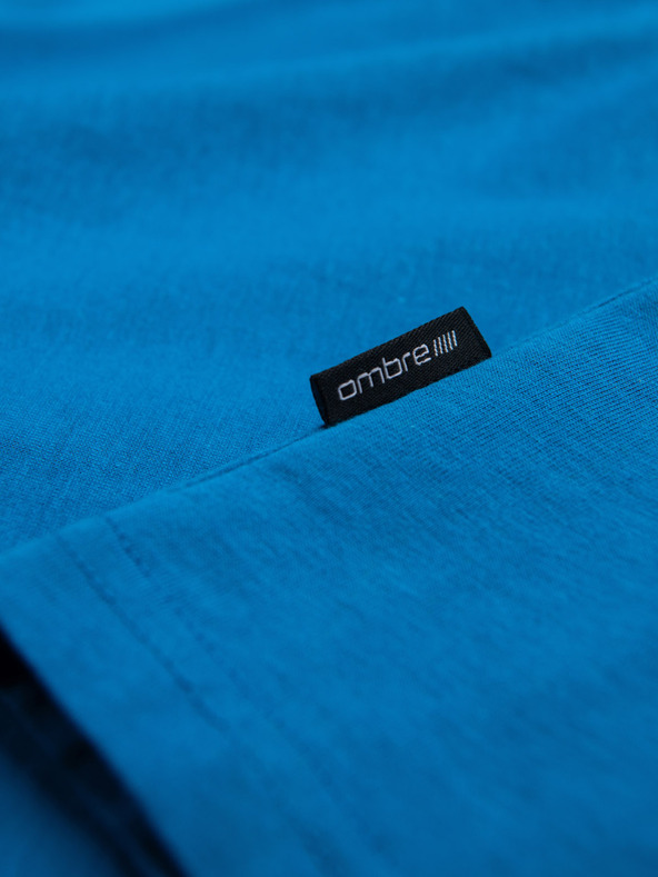 Ombre Clothing Moška klasična bombažna majica BASIC Ombre oblačila