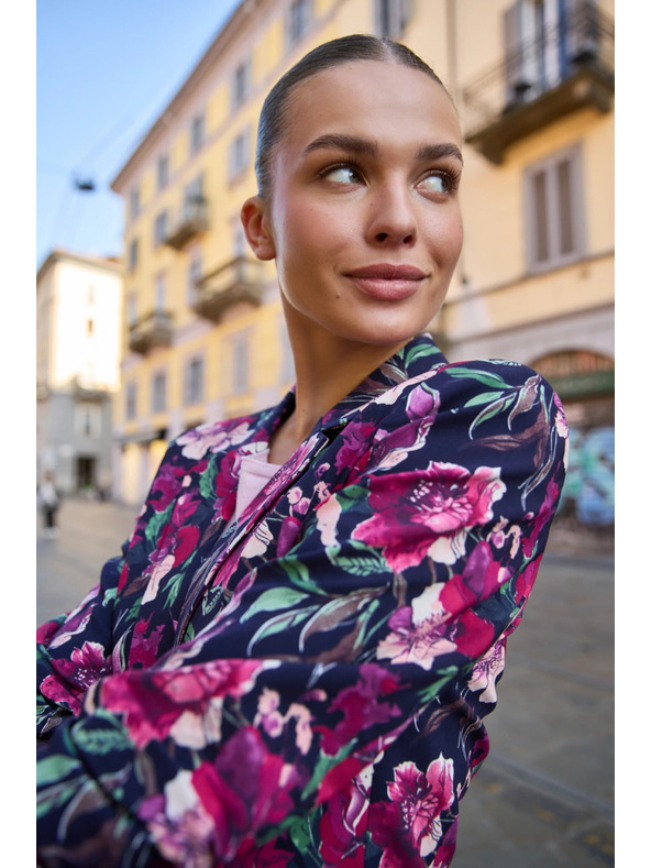 Moodo Modro cvetlično suknjič Moodo