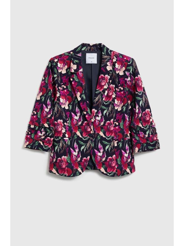 Moodo Modro cvetlično suknjič Moodo