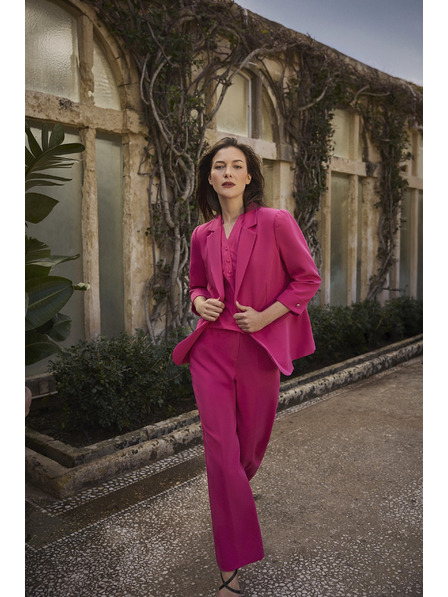 Moodo Sako s 3/4 rokavi vijolične barve Moodo