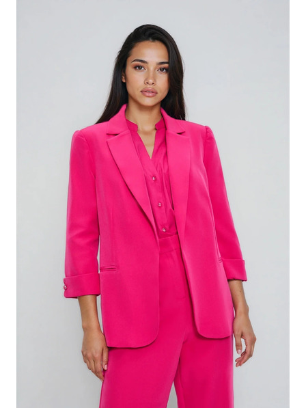 Moodo Sako s 3/4 rokavi vijolične barve Moodo