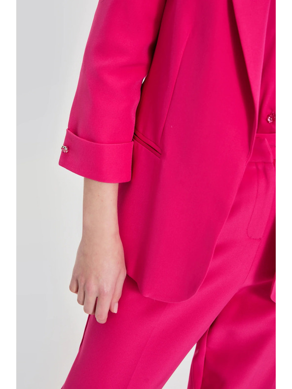 Moodo Sako s 3/4 rokavi vijolične barve Moodo