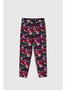 Moodo Hlače s cvetjem temno modre barve Moodo