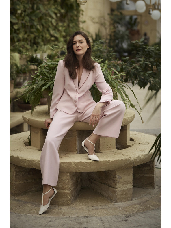 Moodo Roza poslovne hlače Moodo