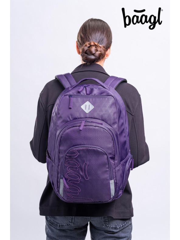 BAAGL  BAAGL Šolski nahrbtnik Coolmate Plum