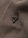Ombre Clothing Moški pleteni pulover Golf - sivo-rjav V1 OM-SWTN-0163 Ombre Clothing