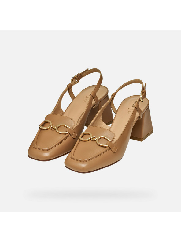 Geox Svetlo rjave ženske salonarji Geox Coronilla