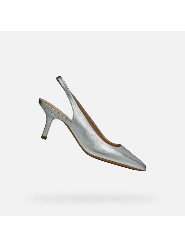 Geox Srebrne zenske lodijske Geox Kleopy