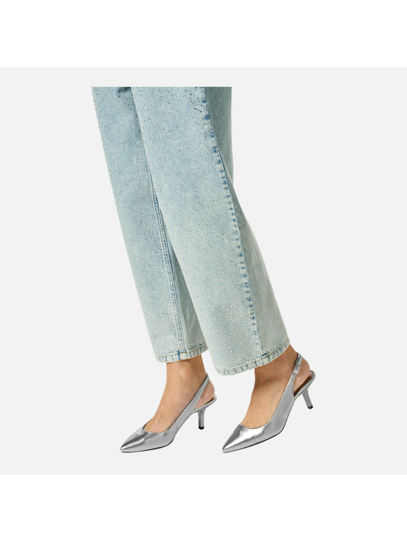 Geox Srebrne zenske lodijske Geox Kleopy