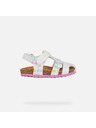 Geox Bele otroške sandale Geox Sandal Chalki