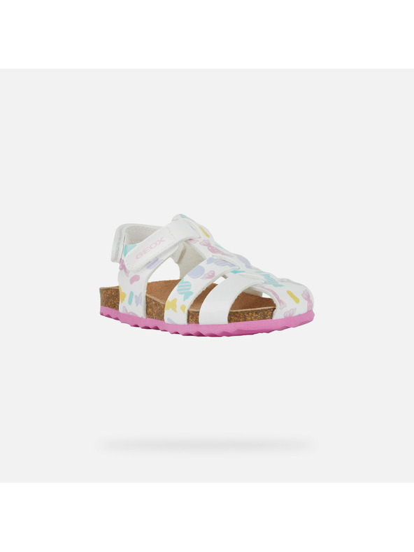 Geox Bele otroške sandale Geox Sandal Chalki