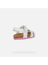 Geox Bele otroške sandale Geox Sandal Chalki