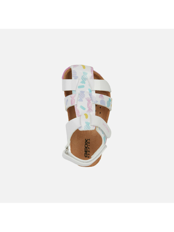 Geox Bele otroške sandale Geox Sandal Chalki