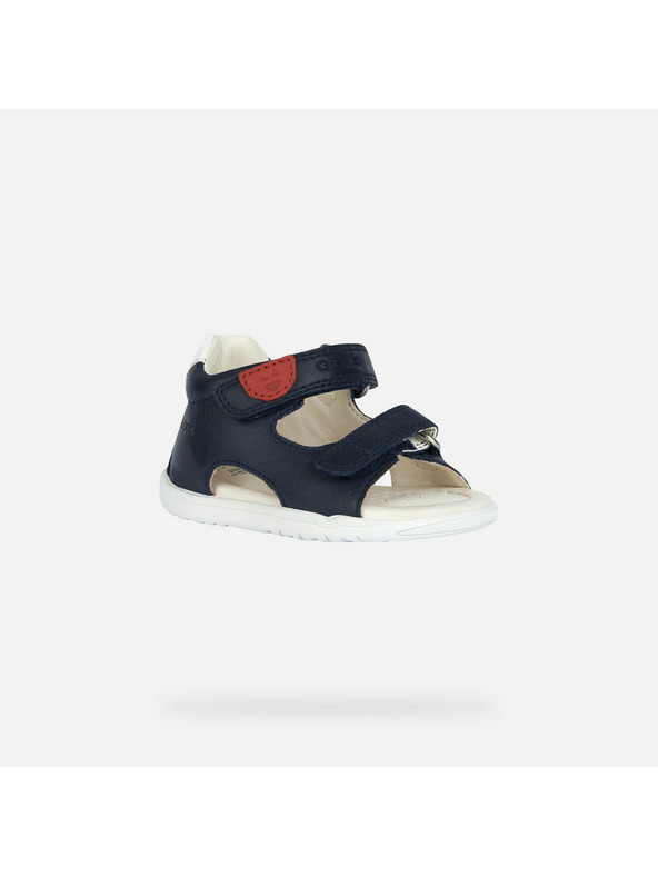 Geox Temno modre fantovske sandale za prve korake Geox Sandal Macchi