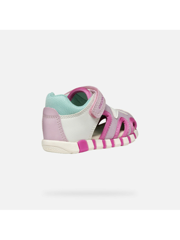 Geox Rožnate otroške tenisky za prve korake Geox Sandal Iupidoo Gir