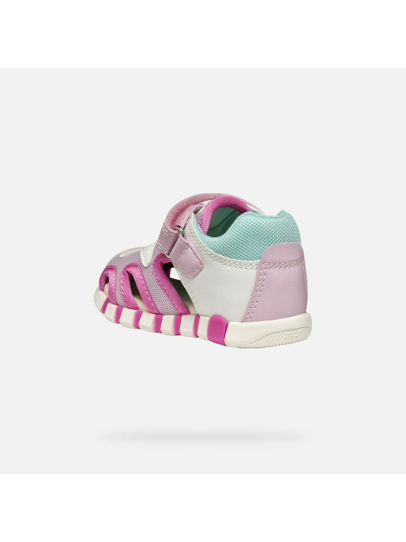 Geox Rožnate otroške tenisky za prve korake Geox Sandal Iupidoo Gir