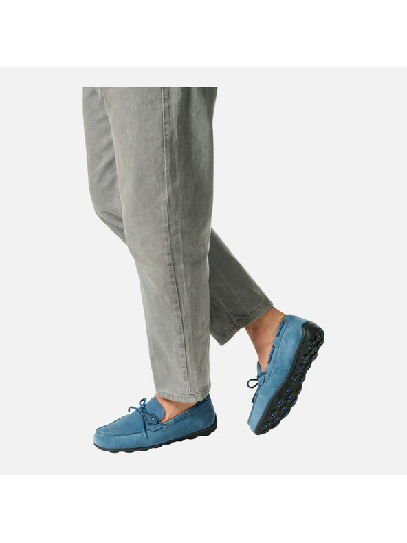 Geox Modre moške mokasine Geox Spherica EC16