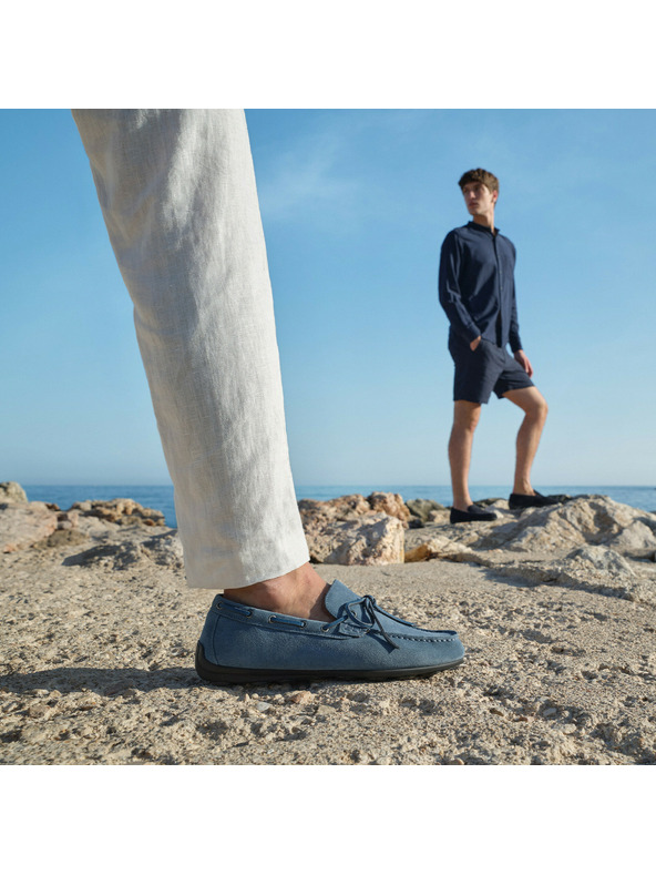 Geox Modre moške mokasine Geox Spherica EC16