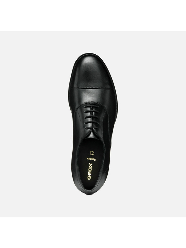 Geox Črna moška poslovna obutev Geox Rezzonico
