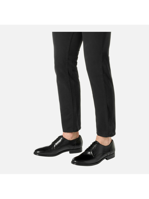 Geox Črna moška poslovna obutev Geox Rezzonico