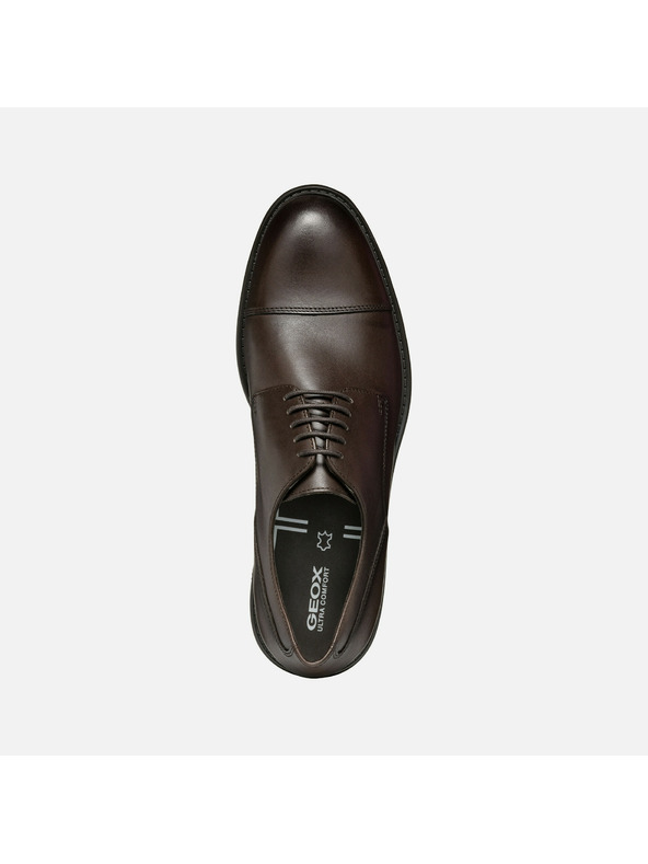 Geox Temno rjava moška poslovna obutev Geox Walk Pleasure