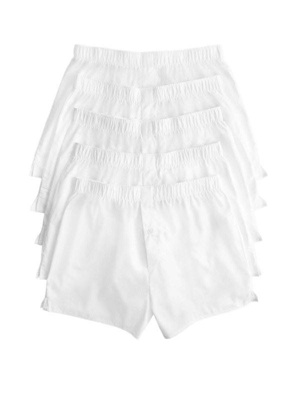 Marks & Spencer Moški komplet petih belih kratkih hlač Marks & Spencer