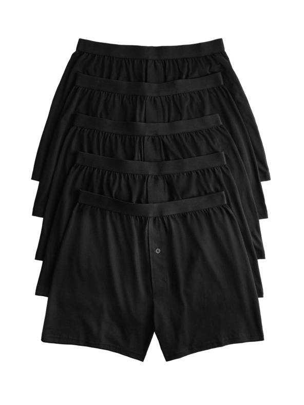 Marks & Spencer Bombažne boksarice iz jerseya s tehnologijo Cool & Fresh™, 5 kosov Marks & Spencer črne