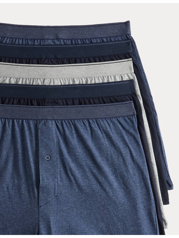 Marks & Spencer Bombažne boksarice iz bombažnega dresa s tehnologijo Cool & Fresh™, 5 kosov Marks & Spencer mornarsko modra