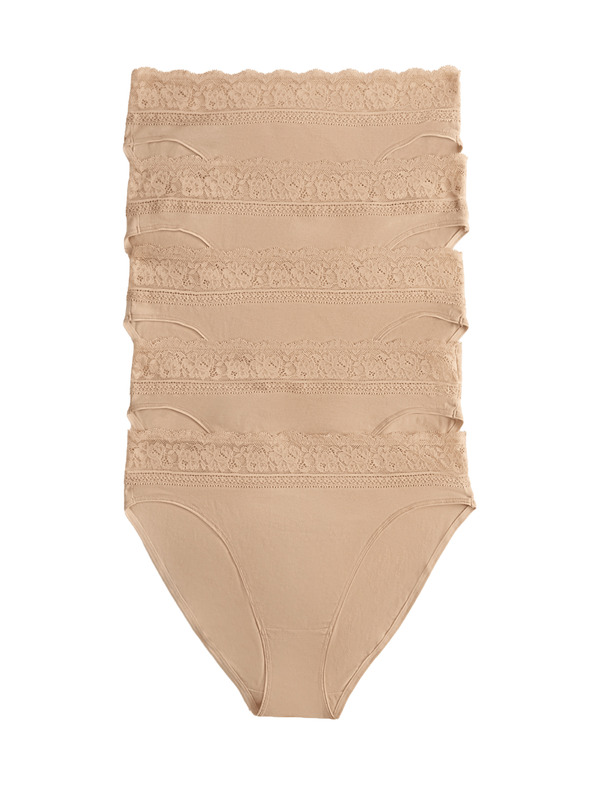 Marks & Spencer Marks & Spencer komplet petih ženskih hlačk v bež barvi