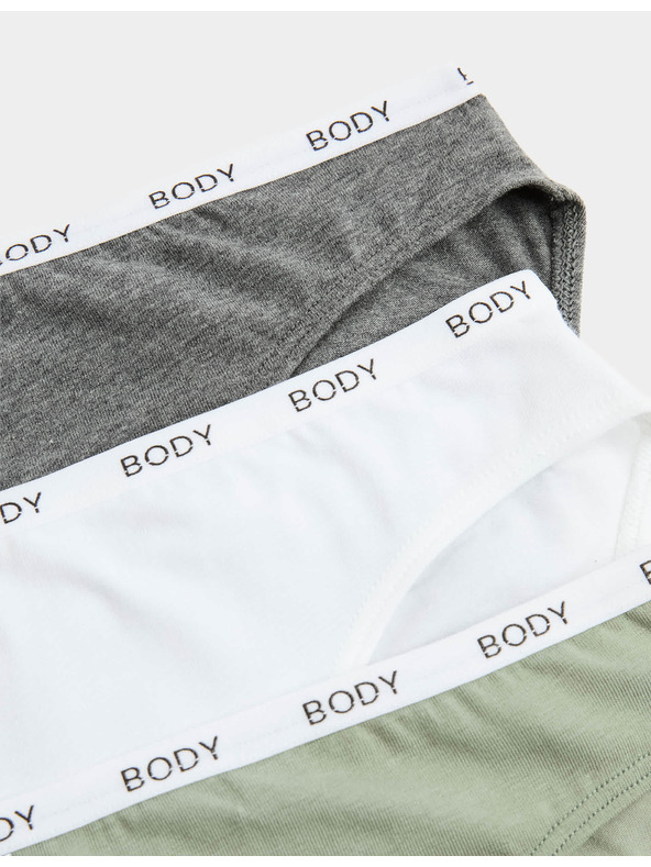 Marks & Spencer Komplet štirih ženskih hlačk v sivi, beli in črni barvi Marks & Spencer