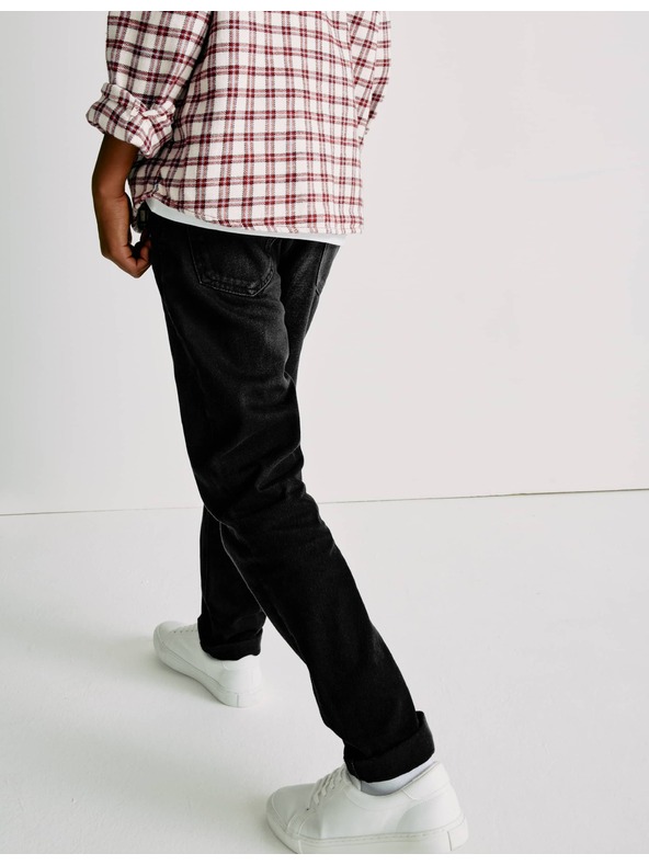 Marks & Spencer Voľné džínsy z čistej bavlny (6–16 rokov) Marks & Spencer čierna